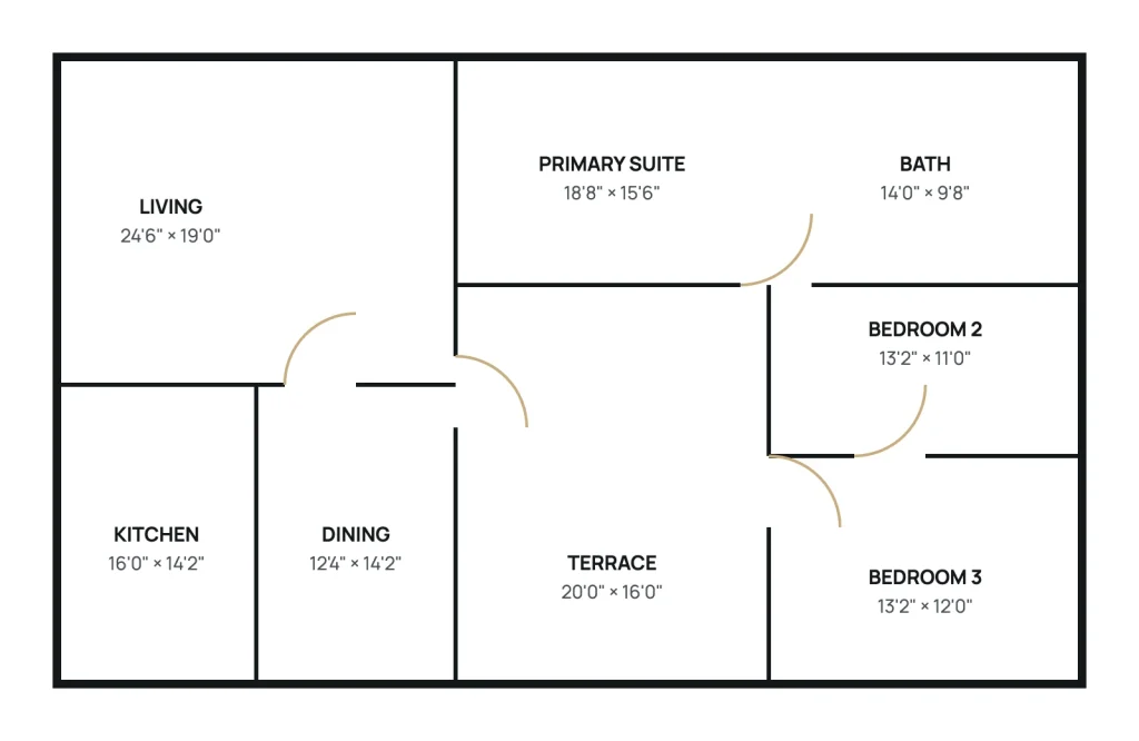 Bayview Residence, floor plan