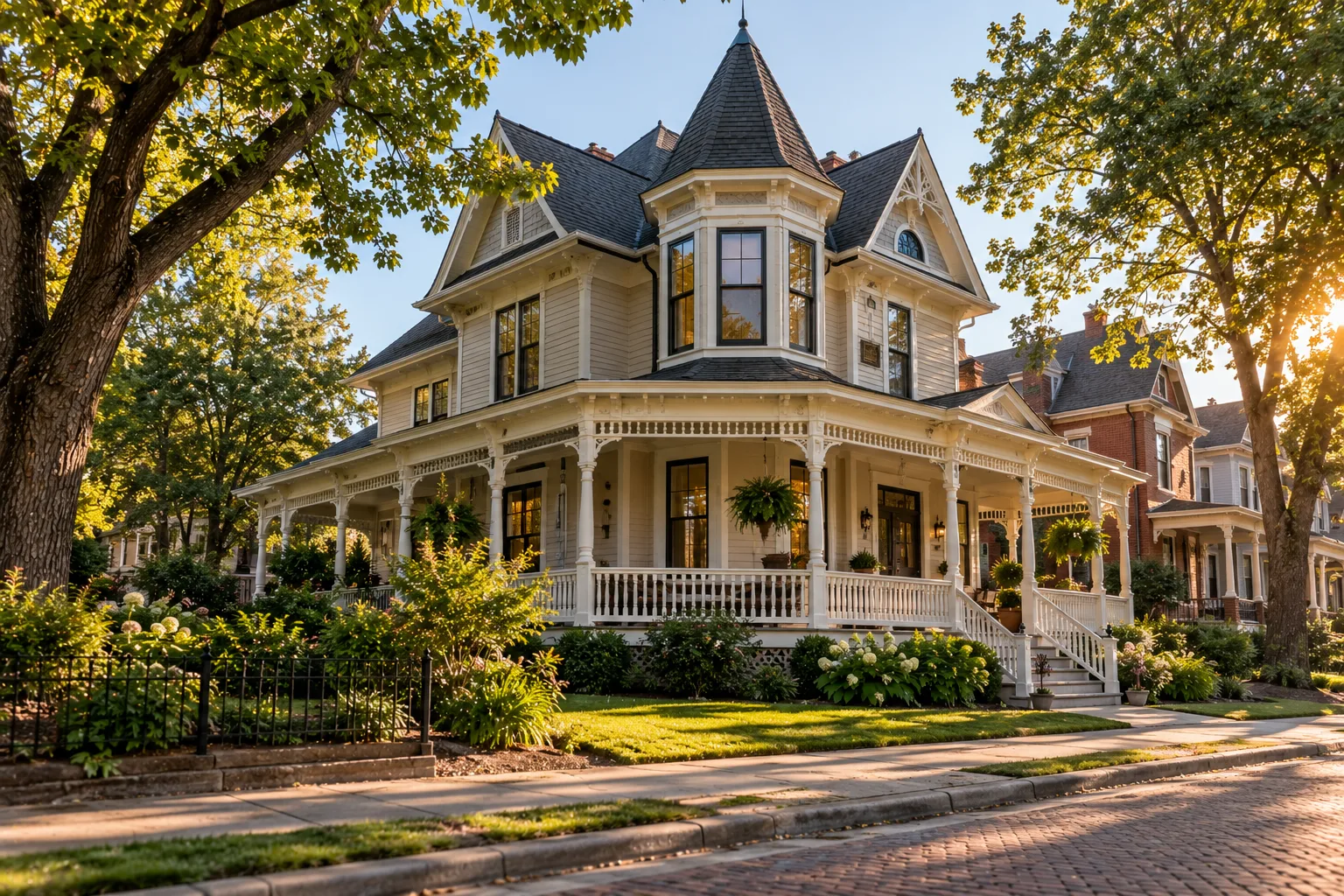 A Victorian house