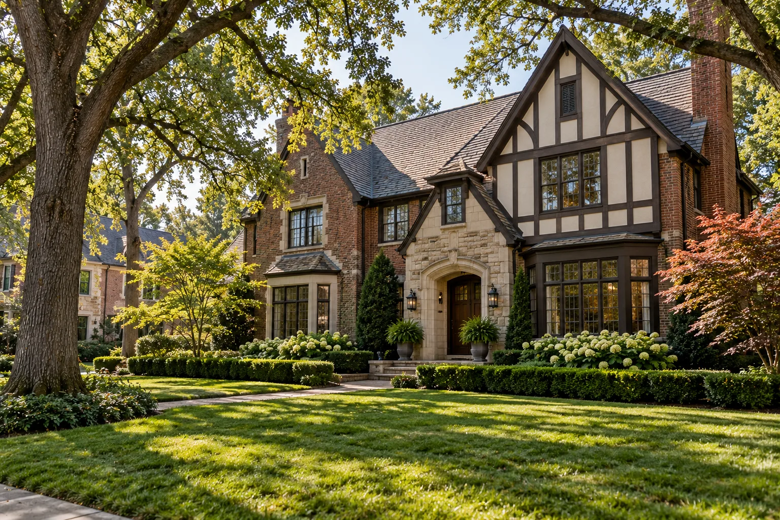 A stately Tudor revival home