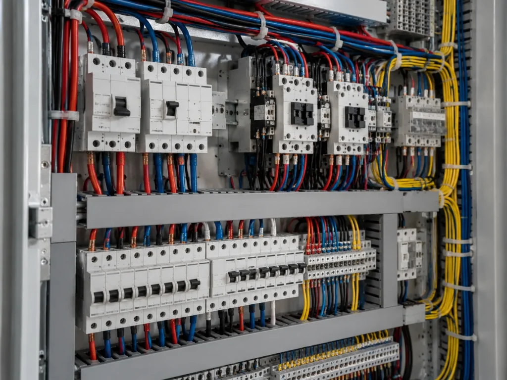 Breaker cabinet rewire