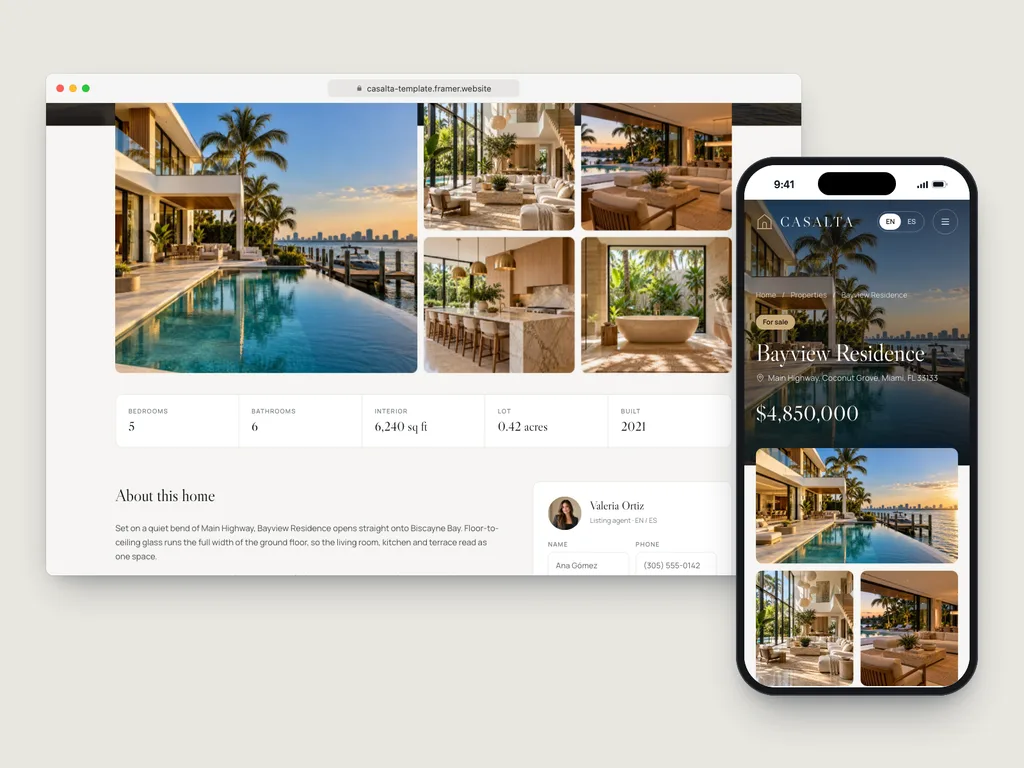 Property pages