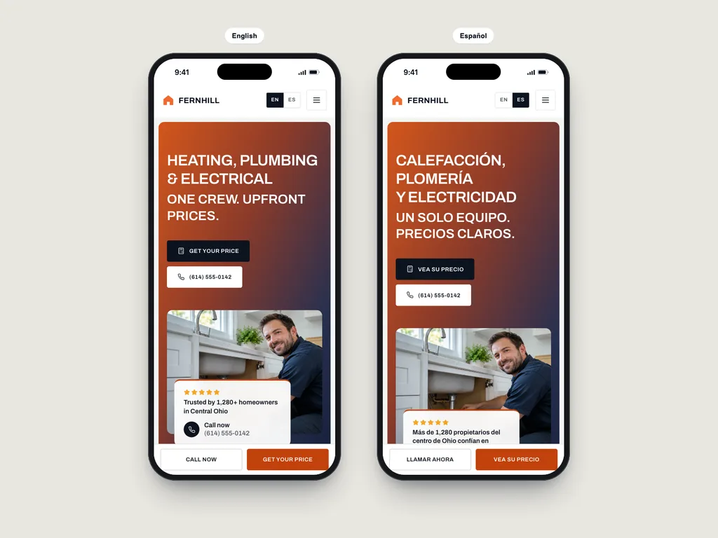 English and Spanish